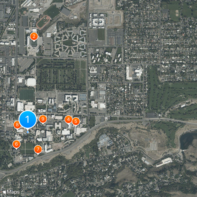 Université d'État de l'Utah Carte