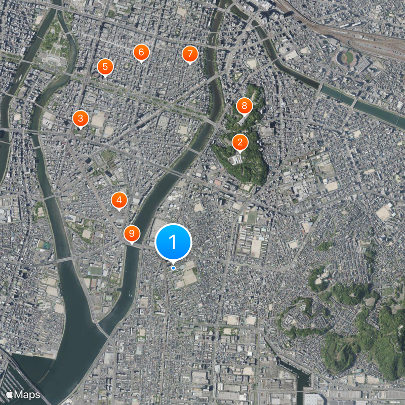 Hiroshima University Junior & Senior High School Map