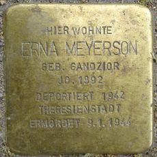 Stolperstein en memoria de Erna Meyerson