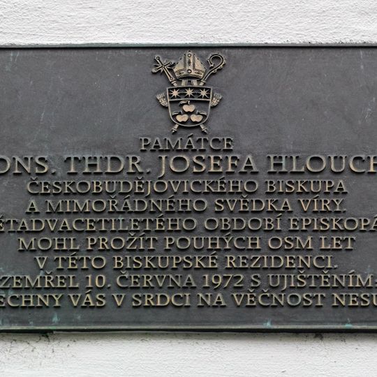 Commemorative plaque of Josef Hlouch
