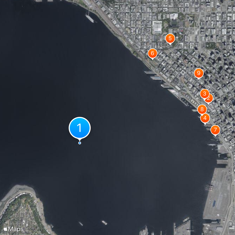 Elliott Bay Map