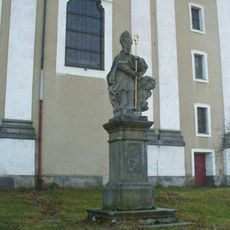 Socha svatého Prokopa u kostela svatého Václava v Šluknově