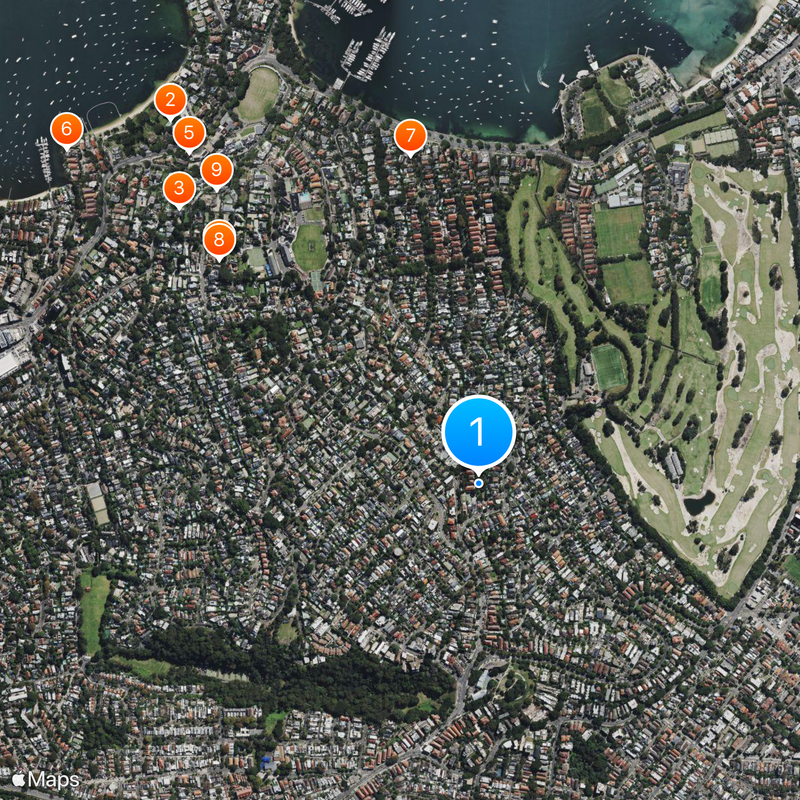 Bellevue Hill Map