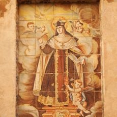 Ceramic panel of Saint Teresa of Ávila at Convent del Carme