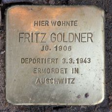 Stolperstein dedicated to Fritz Goldner