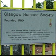Commemorative plaque to the Glasgow Humane Society