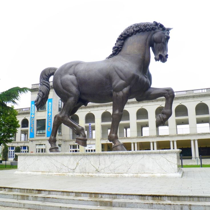 Leonardos hest på San Siro hippodrom