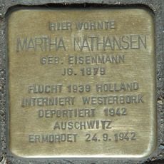 Stolperstein en memoria de Martha Nathansen