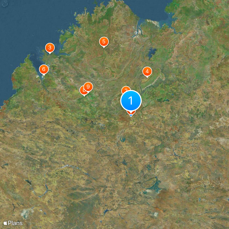 Wolfe Creek Crater Map