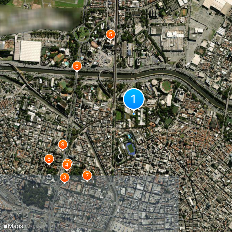 São Paulo Federal Institute of Education, Science and Technology Map
