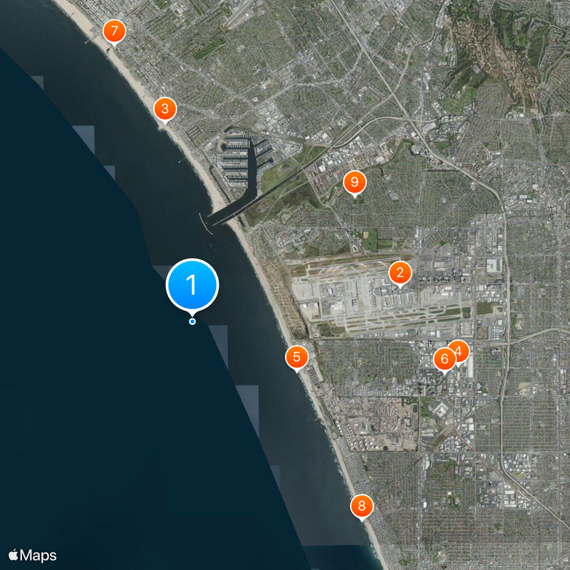 Santa Monica Bay Map