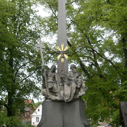 Holy Trinity column in Jesenice
