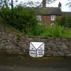 Milepost, Pave Lane; by No. 58