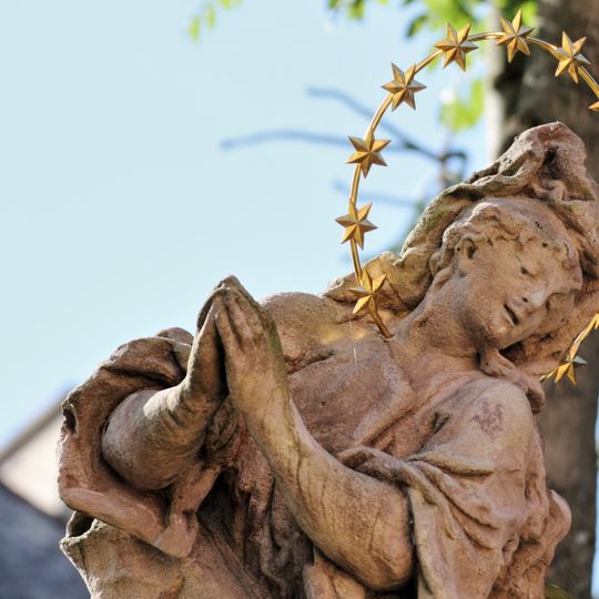 Statue of Virgin Mary in Jilemnice Castle Park, Czech Republic