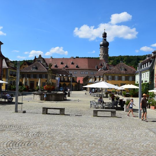 Pedestrian zones in Weikersheim