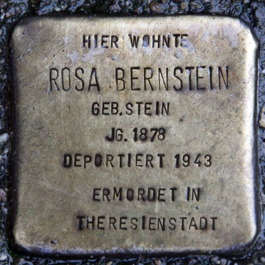 Stolperstein em memória de Rosa Bernstein