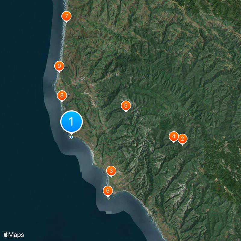 Pigeon Point Lighthouse Map