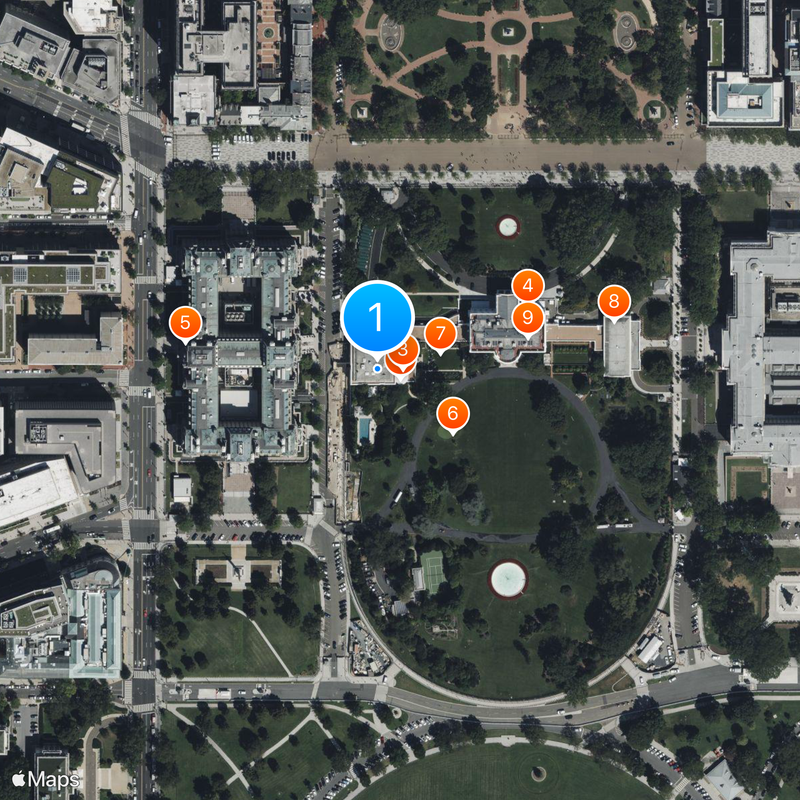 Roosevelt Room Kaart