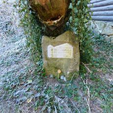 Pomníček Petra Musila v údolí Brtnice