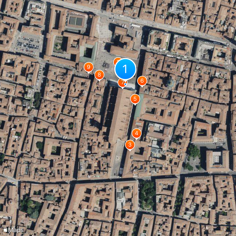 Bazylika św. Petroniusza w Bolonii Mapa