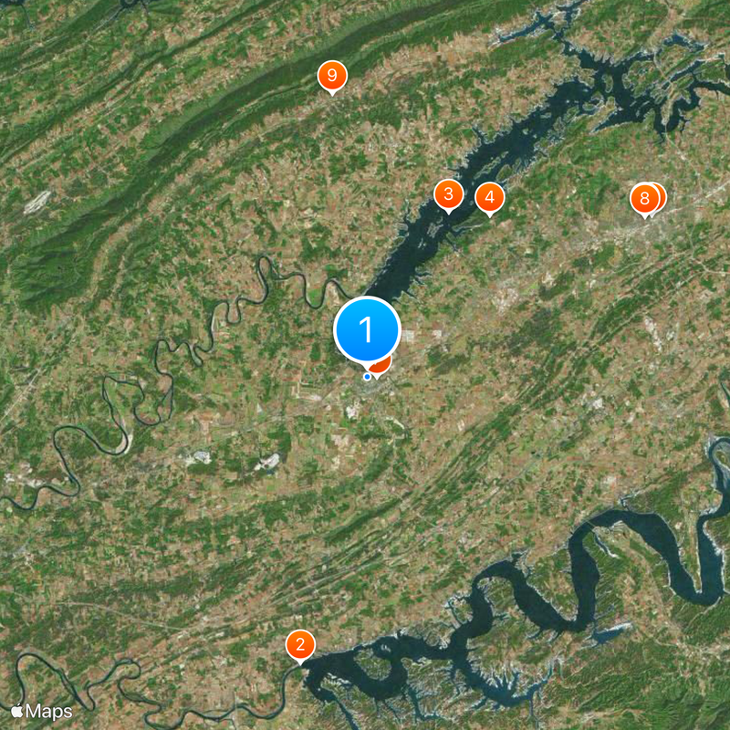 Carson Newman University Mapa