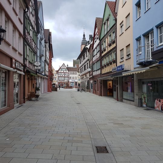 Pedestrian zones in Tauberbischofsheim