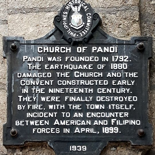 Church of Pandi historical marker
