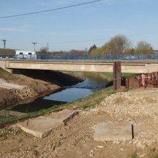 Most Vlčnovské ulice přes Olšavu v Uherském Brodě