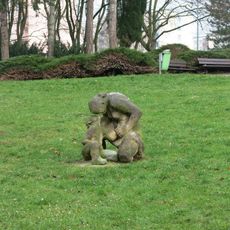 Socha Mateřství v parku Severní Terasa v Ústí nad Labem