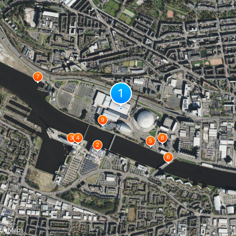SEC Centre Map