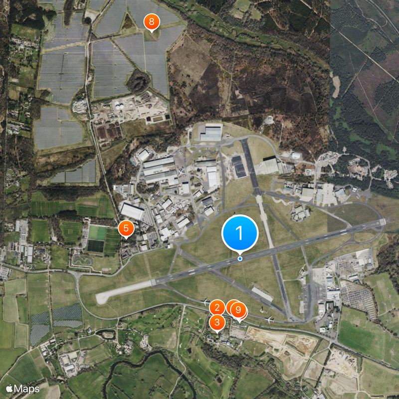 Bournemouth Airport Map