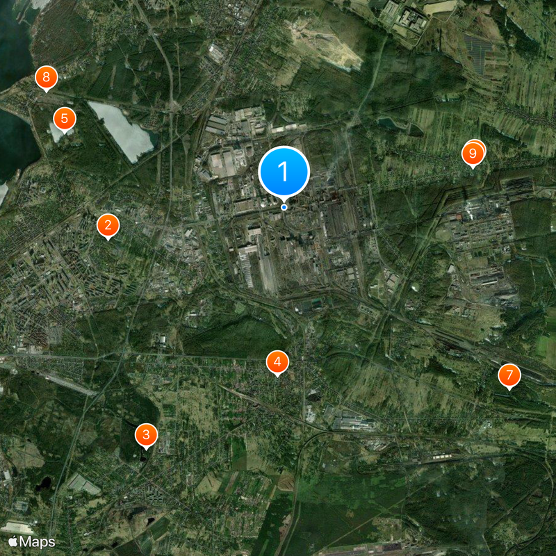 ArcelorMittal Poland Kaart