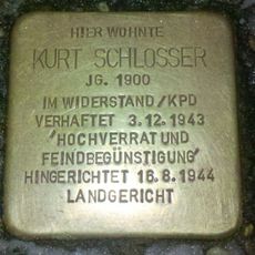 Stolperstein en memoria de Kurt Schlosser