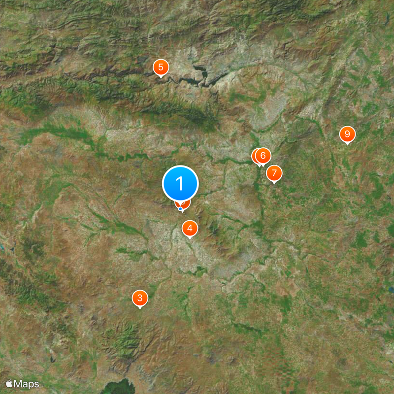 Distretto di Sivrihisar Mappa