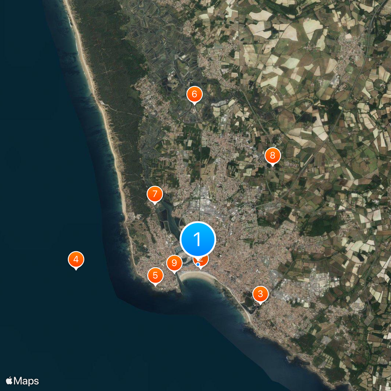 Les Sables-d'Olonne Map
