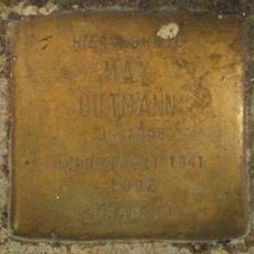 Stolperstein dedicated to Max Gutmann