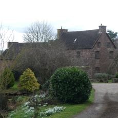 Newhouse Farmhouse and enclosing walls to north-west