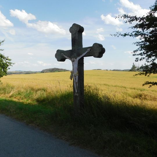 Kříž u hřbitova ve Střížkově