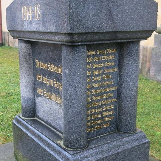 Pomník padlým v 1.světové válce v Heřmanicích