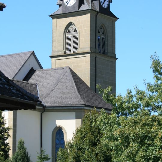 Katholische Kirche St. Niklaus mit Pfarrhaus und Kaplanei