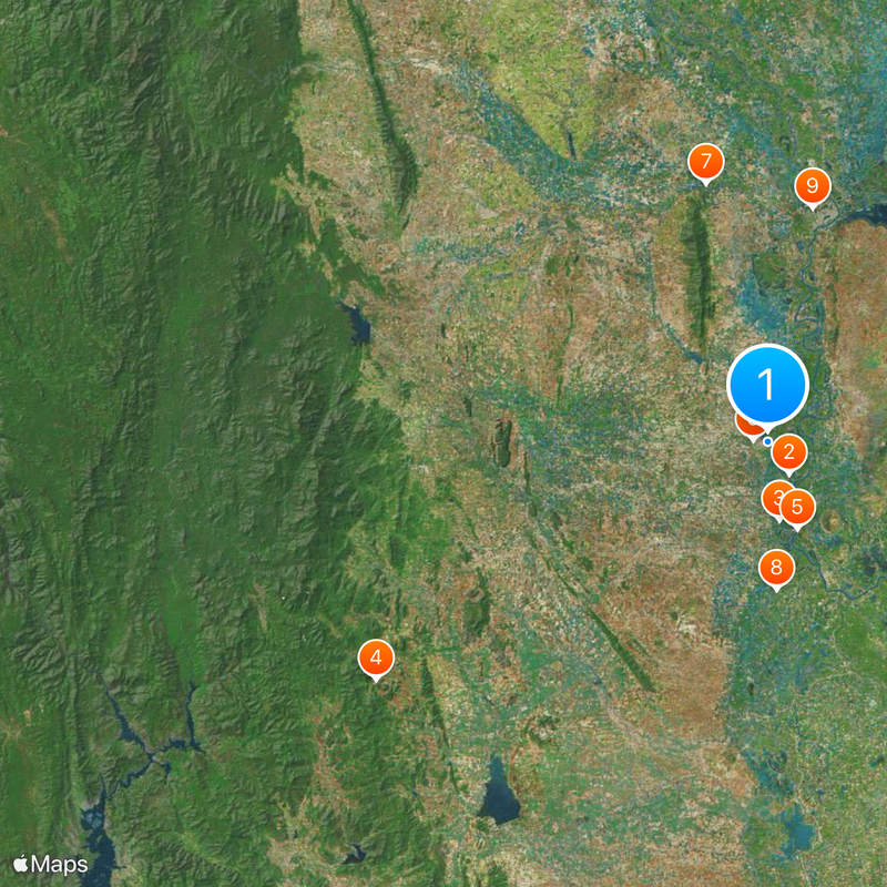 Prowincja Uthai Thani Mapa