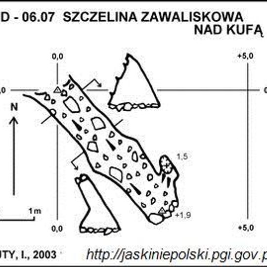 Szczelina Zawaliskowa nad Kufą