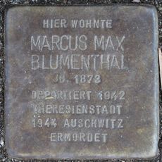 Stolperstein en memoria de Marcus Max Blumenthal