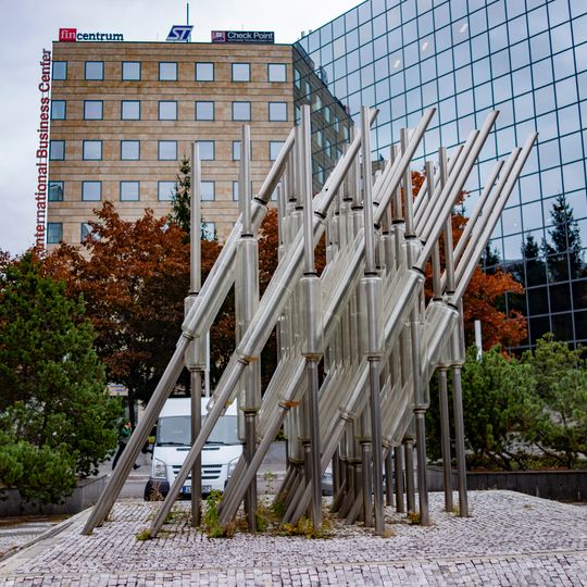 Plastika u hotelu Hilton v Praze