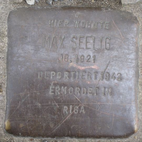Stolperstein für Max Seelig