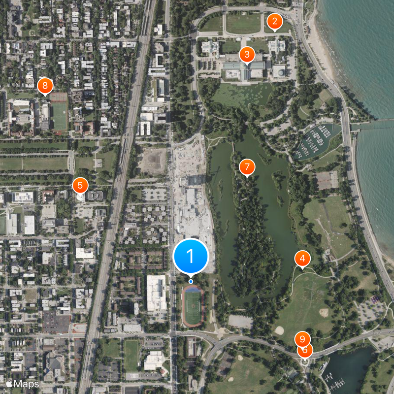 Barack Obama Presidential Center Kaart