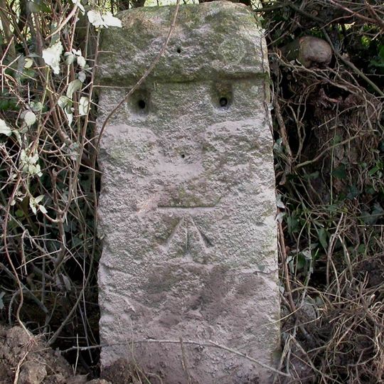 Milestone, near Moorlands Farm on old part of A37 N of Ilchester