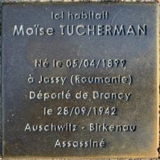 Stoleperstein à la mémoire de Moïse Tucherman