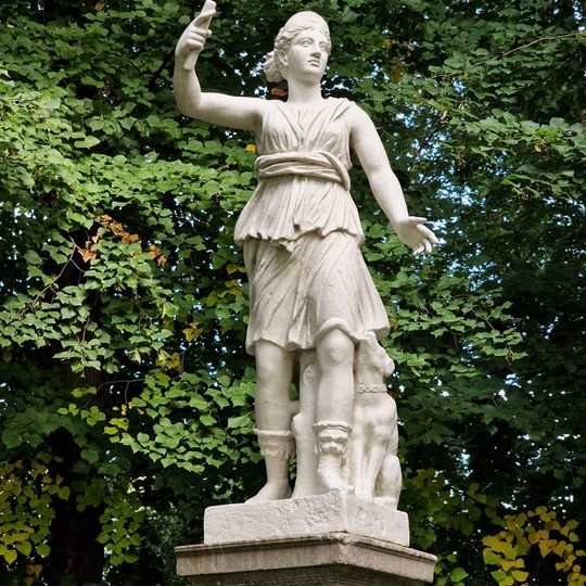 Artemis mit Jagdhund