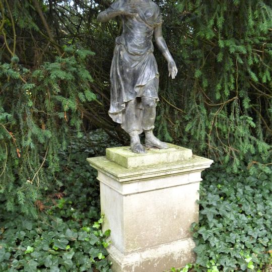 Figure Of Minerva, Opposite Entrance To Dahlia Garden, At Anglesey Abbey